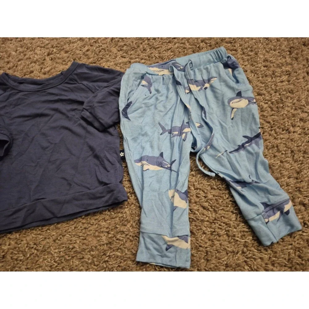 Larkspur baby boy bamboo 2 piece outfit size 6-12 months